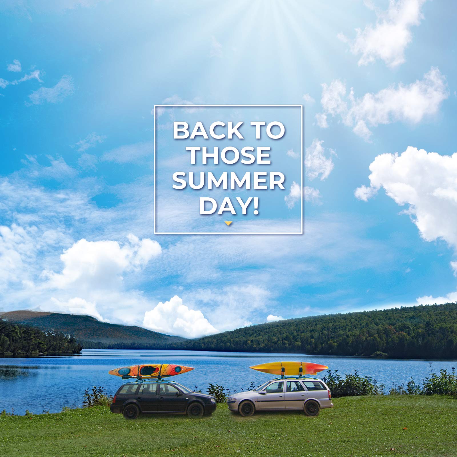 BougeRV Kayak Roof Rack JCradle Carrier Rack Bilateral Design Free Assembly and Universal