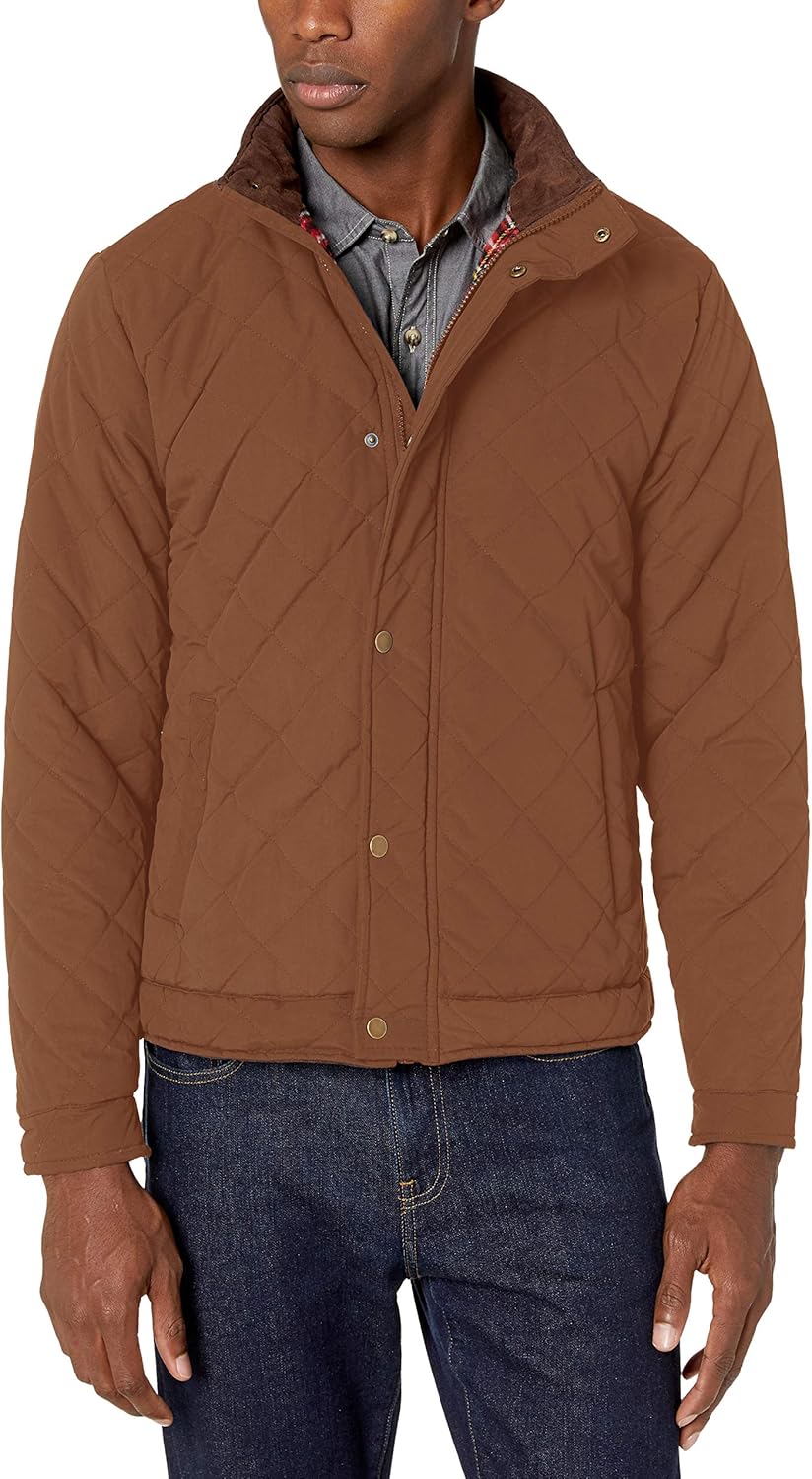 Cherokee Men's Outerwear mens Diamond Quilted Barn Jacket at Amazon