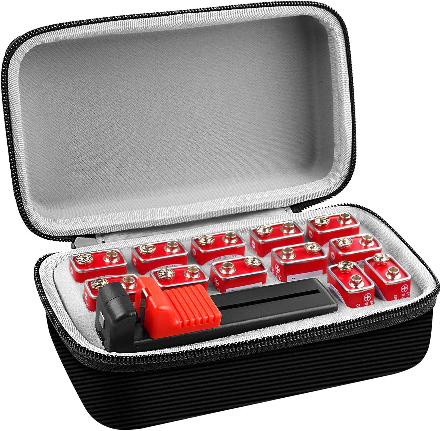Battery Organizer Storage Box with Battery Tester (BT168), Case Bag