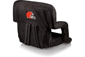 PICNIC TIME NFL Atlanta Falcons Ventura Reclining Stadium Seat with Back Support, Bleacher Seat, Beach Floor Chair
