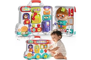 Vanvimen Busy Board Montessori Toys Gift for 1 2 Year Old Boys, Early Educational Montessori Toys for Toddler 1-3, Birthday Gifts Toy for 1 2 Year Old Boy, Ideas 1 Year Old Boys Birthday Gift Toy