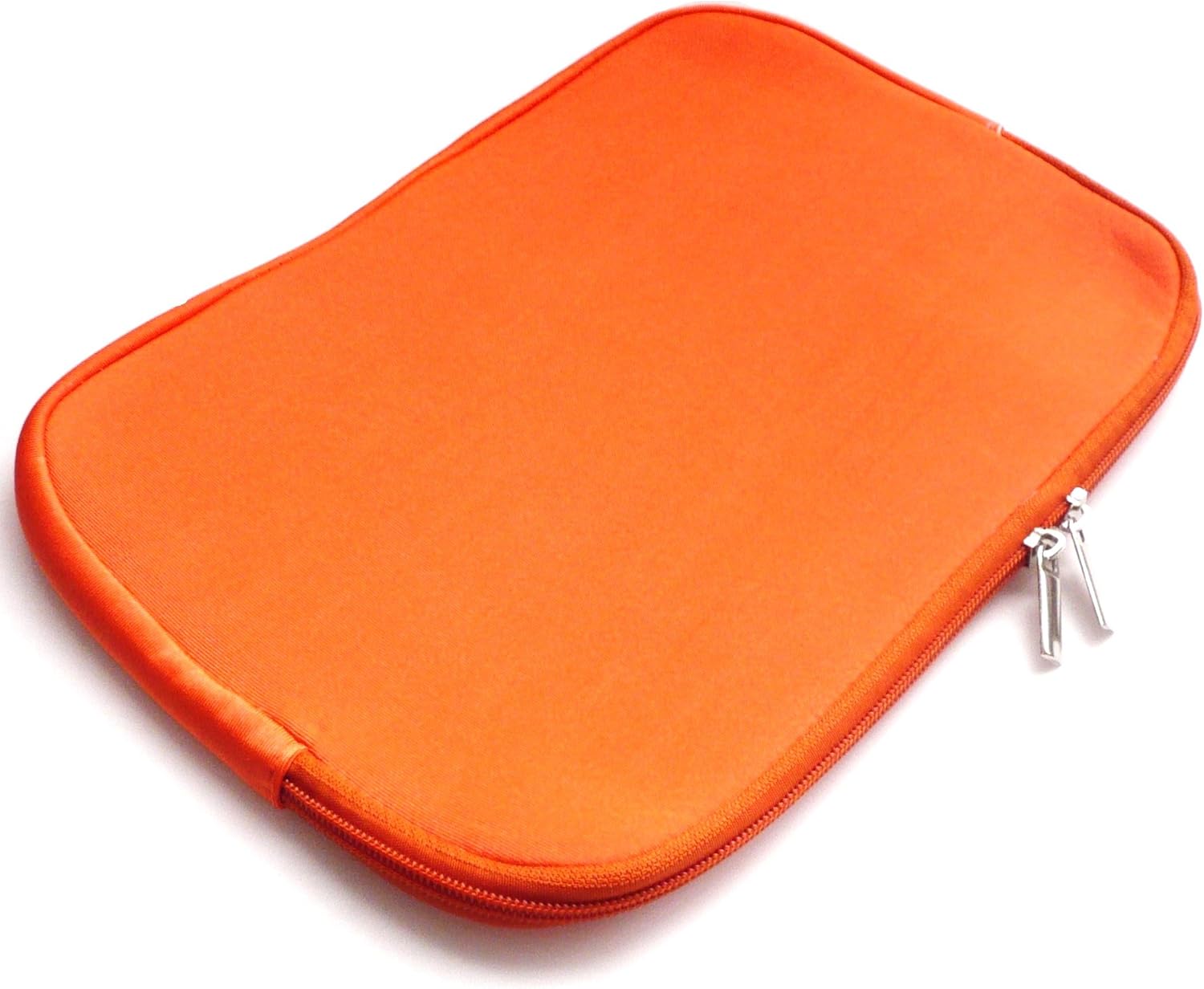 Emartbuy® Orange Water Resistant Neoprene Soft Zip Case Cover Sleeve