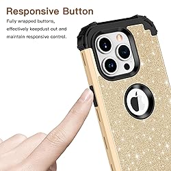 LONTECT for iPhone 15 Pro Max Case Glitter Sparkly