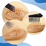 DIVINA VITAE 2Pcs Hair Brush Cleaner Tool Wooden Mini Comb Cleaner with Metal view 5