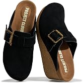Project Cloud Genuine Leather Platform Clogs for Women - Womens Mules | Non Slip Platform Womens Clogs Soft Insole Heeled Clogs &amp; Mules for Women - Wedge Sandals Women Footwear Heeled Womens Shoes