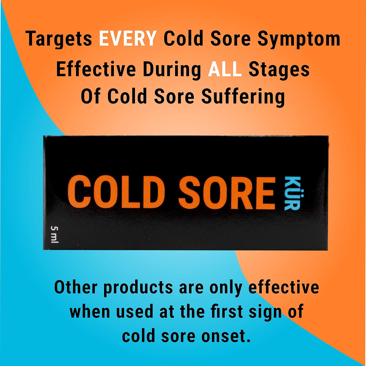 Cold Sore KUR + Heals Cold Sore in Half The time + Stops Spread + immediate Pain Relief: Health & Personal Care