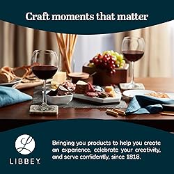 Libbey Vina Red Balloon Wine Glasses, 18.25 Oz