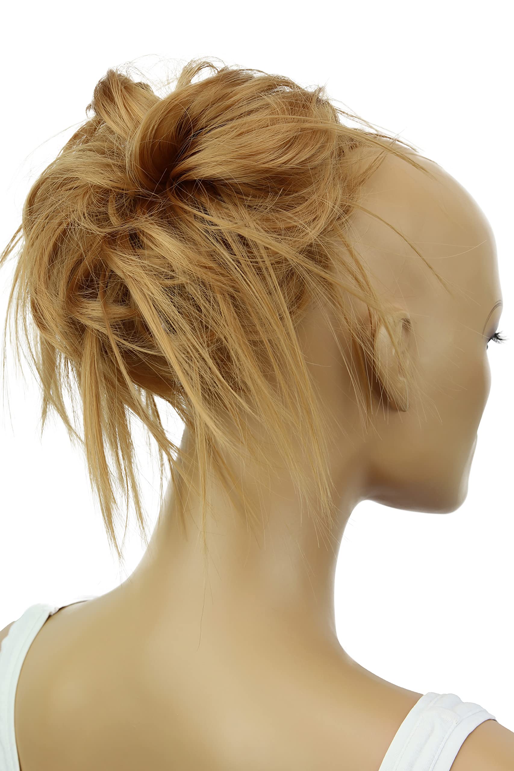 CAISHA XXL Jumbo Hairpiece Scrunchy Updo Bridal Hairstyle Messy Hair Tie Honey Blonde G12F