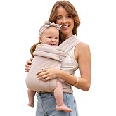 Infantino Honey Blossom Baby Carrier Ergonomic 7-40 lbs, Toasted Almond | Hip healthy M-position support. Adjustable sliding seat. Padded cross-back straps. For parents on-the-go