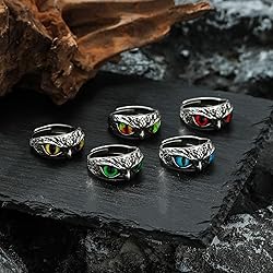 Yumikoo Demon Eye Owl Ring Retro Open Ring