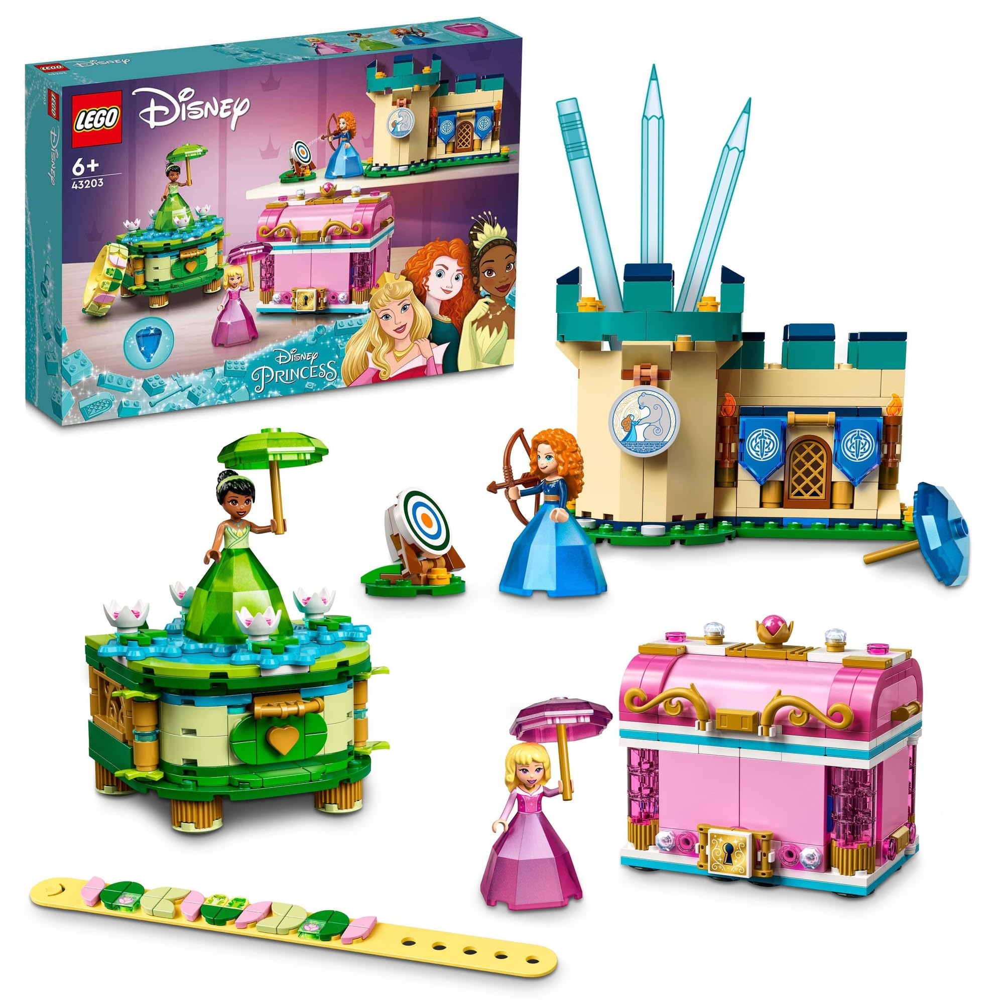 Lego Disney Princess - Aurora, Merida and Tiana’s Enchanted Creations (43203.)