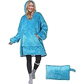 Catalonia Oversized Blanket Hoodie Sweatshirt, Wearable Sherpa Blanket Pullover, Gift for Her