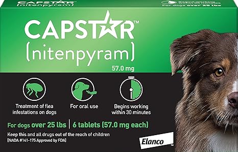Amazon Com Capstar Fast Acting Oral Flea Treatment For Large
