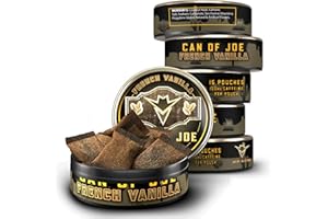 OUTLAW DIP COMPANY Can of Joe Coffee Pouches - 6 Pack - French Vanilla - 100mg Caffeine Per Pouch - 15 Moist Pouches - 1 Pouch eq. 1 Cup of Coffee
