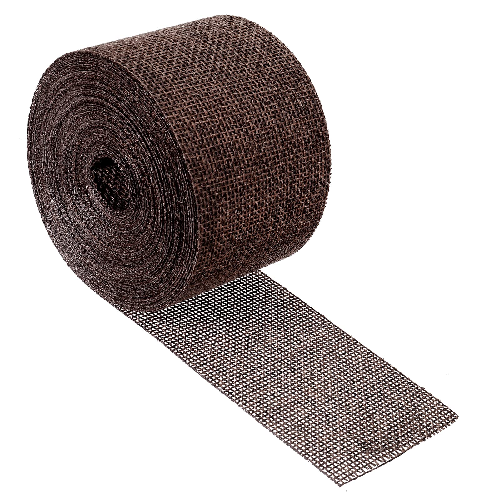 PATIKIL 2 Inch Wide 11 Yards Burlap Fabric Ribbon, Jute Crafts Roll Wrapping for Party Home DIY Wrapping Decoration Brown