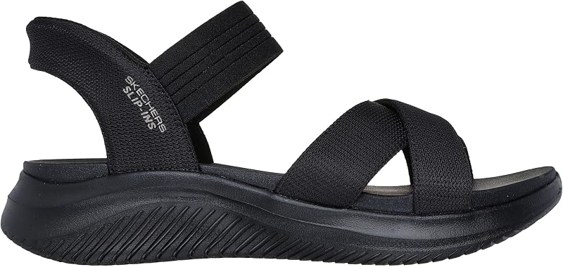 Ultra Flex 3.0-Never Netter Hands Free Slip-ins, Sandali Donna, Black Mesh/Gore, 38 EU