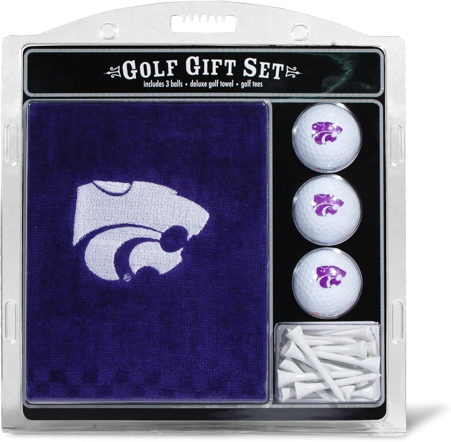Team Golf NCAA Washington State Cougars Gift Set Embroidered Golf Towel, 3 Golf Balls, and 14 Golf Tees 2-3/4" Regulation, Tri-Fold Towel 16" x 22" & 100% Cotton : Sports Fan Golf Towels : Sports & Outdoors