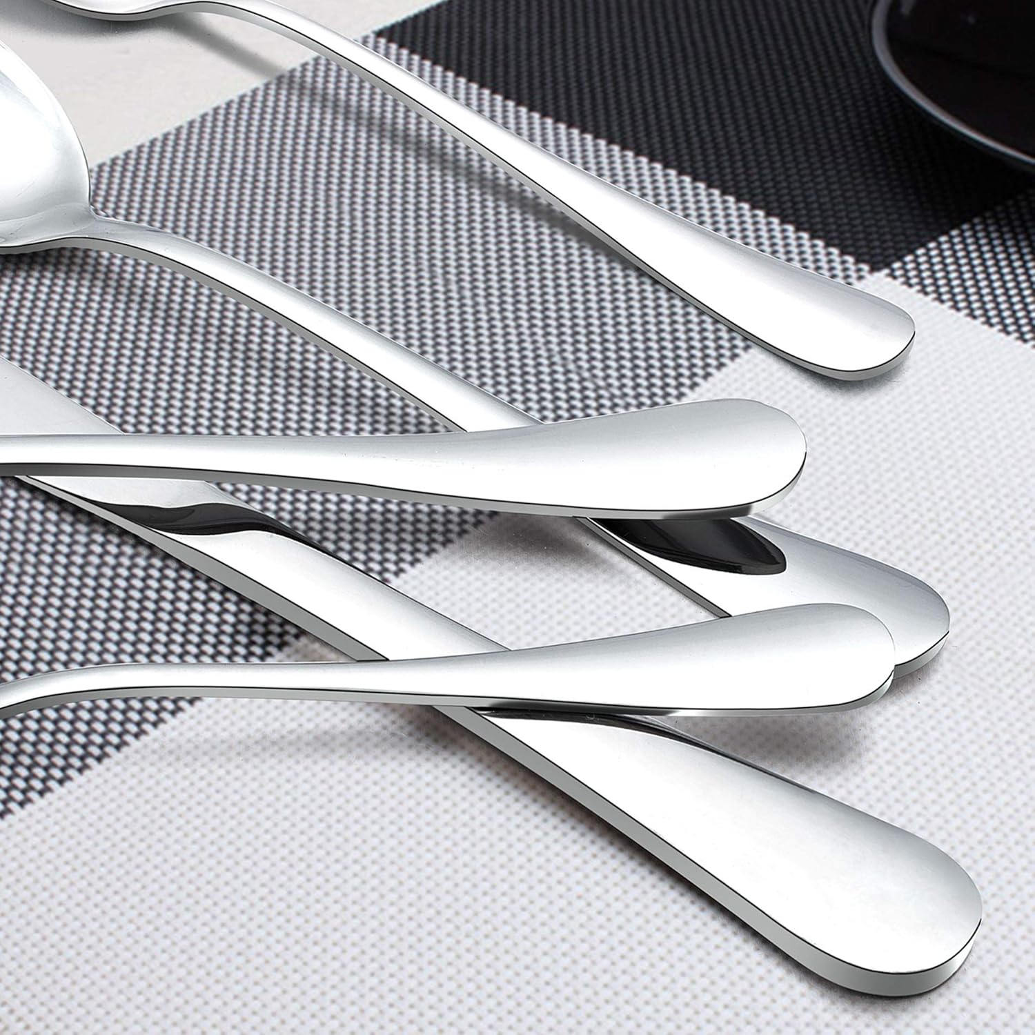  | LIANYU 48-Piece Silverware Set with Extra Forks, Stainless Steel Flatware Cutlery Set for 8, Eating Utensils Tableware, Dishwasher Safe, Mirror Finish: Flatware Sets