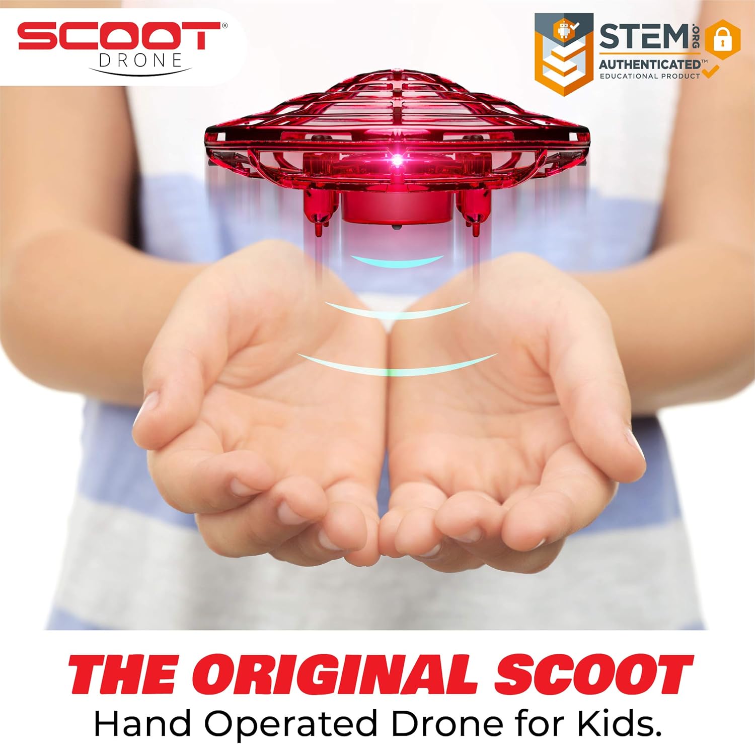Force1 Scoot Hand Operated Drones for Kids or Adults - Hands Free Mini Drone, Easy Indoor Small UFO Flying Ball Drone Toys for Boys and Girls (Blue): Toys & Games