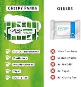 The Cheeky Panda Dry Wipes Bamboo 100 Pack | Soft Strong 100% Bamboo Fibre view 9