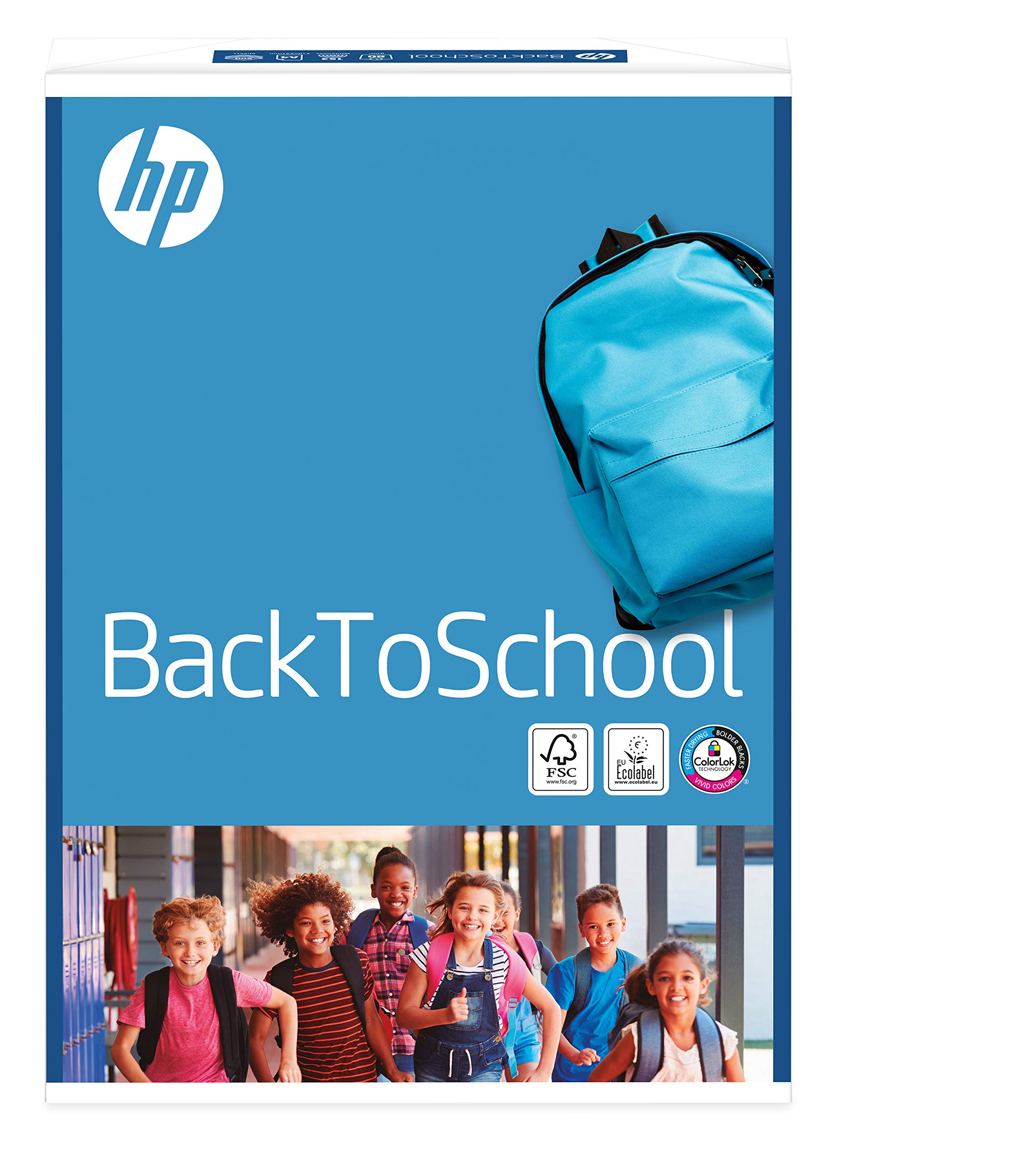 HP Back to School - Kopierpapier Weiss ECF 80g/m² A4 - Karton zu 5 x 500 Blatt, FSC mix credit 4