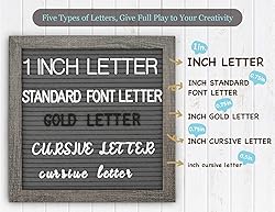 Grey Felt Letter Board - 10x10 Inch, Pre Cut 725
