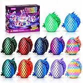 12PCS 3D Printed Dragon Eggs, Articulated Crystal Dragon Toys for Kids | Surprise Dragon Eggs Party Favors, 3D Printed Animal Fidget Dinosaur Toys, Birthday Goodie Bag Stuffers, Classroom Prizes