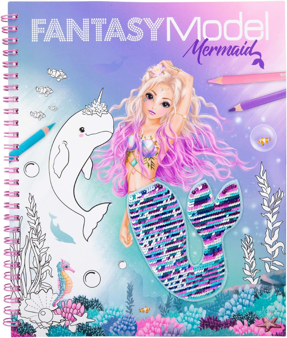 Ausmalbilder Topmodel Fantasy Meerjungfrau - Coloring and Drawing