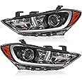 TODO Headlights Assembly Compatible with 2017 2018 Elantra | Left Driver and Right Passenger Side 92101-F3000 92102-F3000 92101F3000 92102F3000 HY2502206 HY2503206