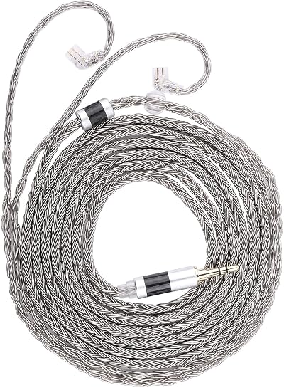 Linsoul Tripowin Zonie 2M IEM Cable 16 Core Silver Plated Earphone Cord