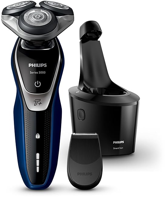 Philips S5572/10 Series 5000 Nass- und Trockenrasierer schwarz blau