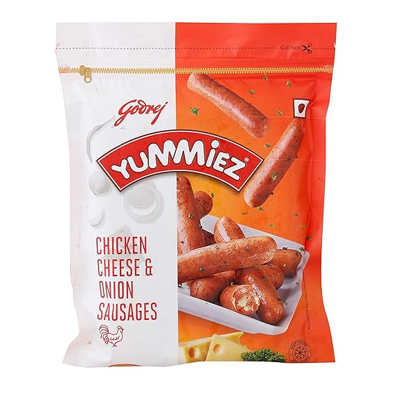 Yummiez Cheese & Onion Sausages, 250g