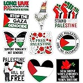 VOTANTA (10 Pcs, 3 inch) - Free Palestine Stickers Pack, I Stand with Palestine Sticker, Stop The Genocide Decals, Support Palestinian Decal Gifts Decoration for Laptops, Phones, Water Bottles