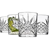 Godinger Old Fashioned Whiskey Glasses, Shatterproof and Reusable Acrylic - Dublin Collection, Set of 4