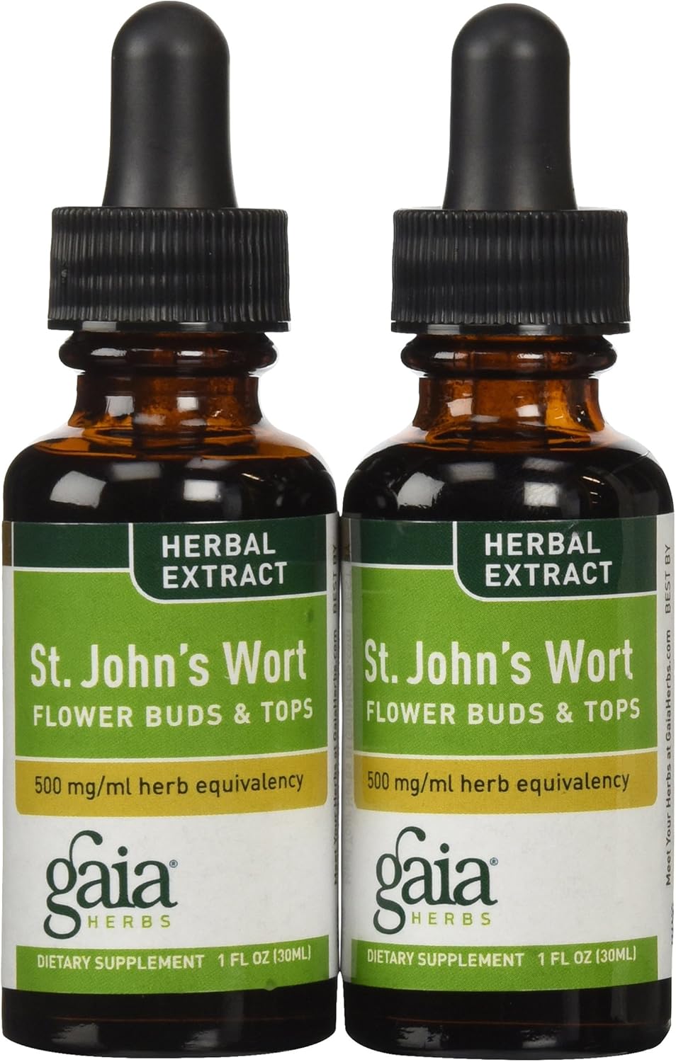 Gaia Herbs St. John's Wort, Liquid Supplement, 1 Ounce (Pack of 2