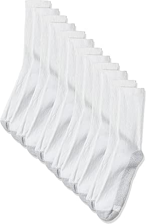 Buy Hanes Mens 10 Pack FreshIQ ComfortSoft Crewneck T-Shirt (White 10-Pack, X-La