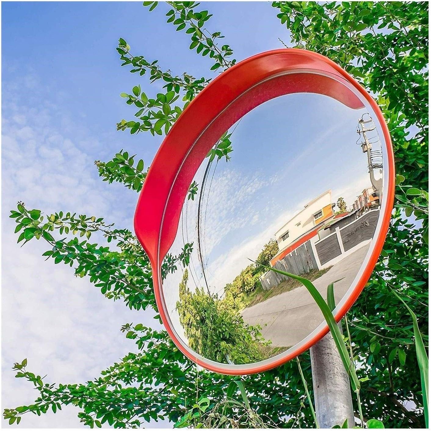 Hfyg Espejo Convexo PC al Aire Libre de tráfico Espejo Camino Ancho