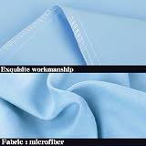 NTBAY 4 Pack 100% Brushed Microfiber Pillowcases 50x75 Pale Blue view 3