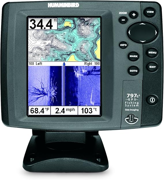 Humminbird 797c2 SI Combo 5Inch Waterproof Marine GPS and