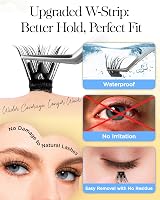 BEYELIAN Self Adhesive Eyelashes Clusters Press On Lashes Kit 10-16mm view 3