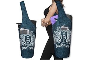 BAGYG Yoga Mat Bag - Long Tote with Pockets - Holds More Yoga Accessories - Yoga Bag Fit Most Size Mats - Yoga Mat Carrier