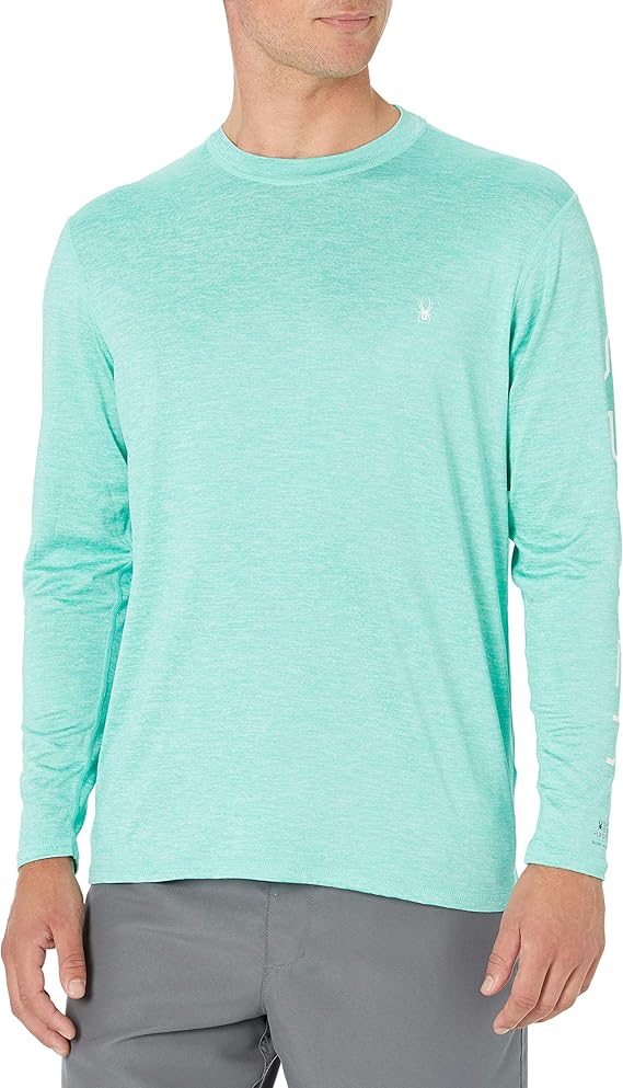 Spyder Men's Long Sleeve Rashguard Rash Guard Shirt Amazon.co.uk Clothing