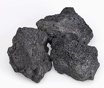 Amazon Com American Fire Glass Xxl Black Lava Rock 4 6 10
