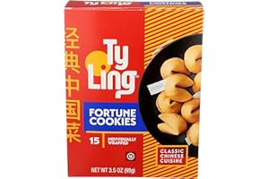 Ty Ling Fortune Cookies, 3.5 oz (Pack of 1) 15 Individually Wrapped Fortune Cookies
