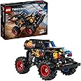 LEGO Technic Monster Jam Grave Digger Fire and Ice Building Toy for Boys & Girls - Monster Truck Toy W/Pull-Back Racing Actio
