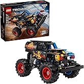 LEGO Technic Monster Jam Grave Digger Fire and Ice Building Toy for Boys & Girls - Monster Truck Toy W/Pull-Back Racing Actio