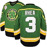 3 Ross The BOSS Rhea ST John's Shamrocks Stitched Hockey Jersey with EMHL Patch White Green