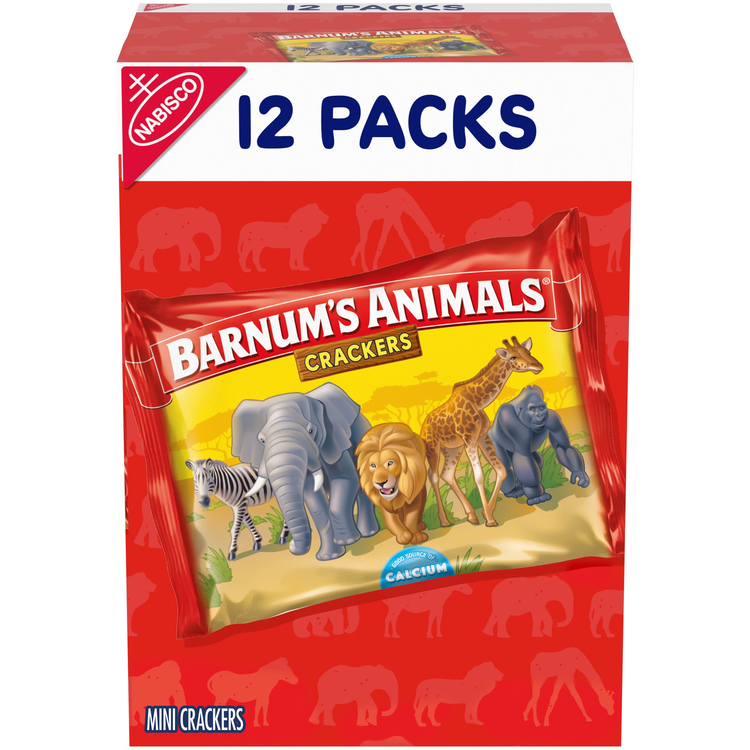Barnum's Original Animal Crackers, 12 - 1 oz (28 g) Snack Packs