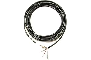 CIGAR BOX GUITAR FACTORY Guitar Circuit Hookup Wire - Shielded - 2-Conductor - 24 AWG - 12-Feet - Black