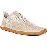 Vivobarefoot Mens Primus Lite Knit Natural Textile Trainers, Coconut, 45 EU/ 12 US